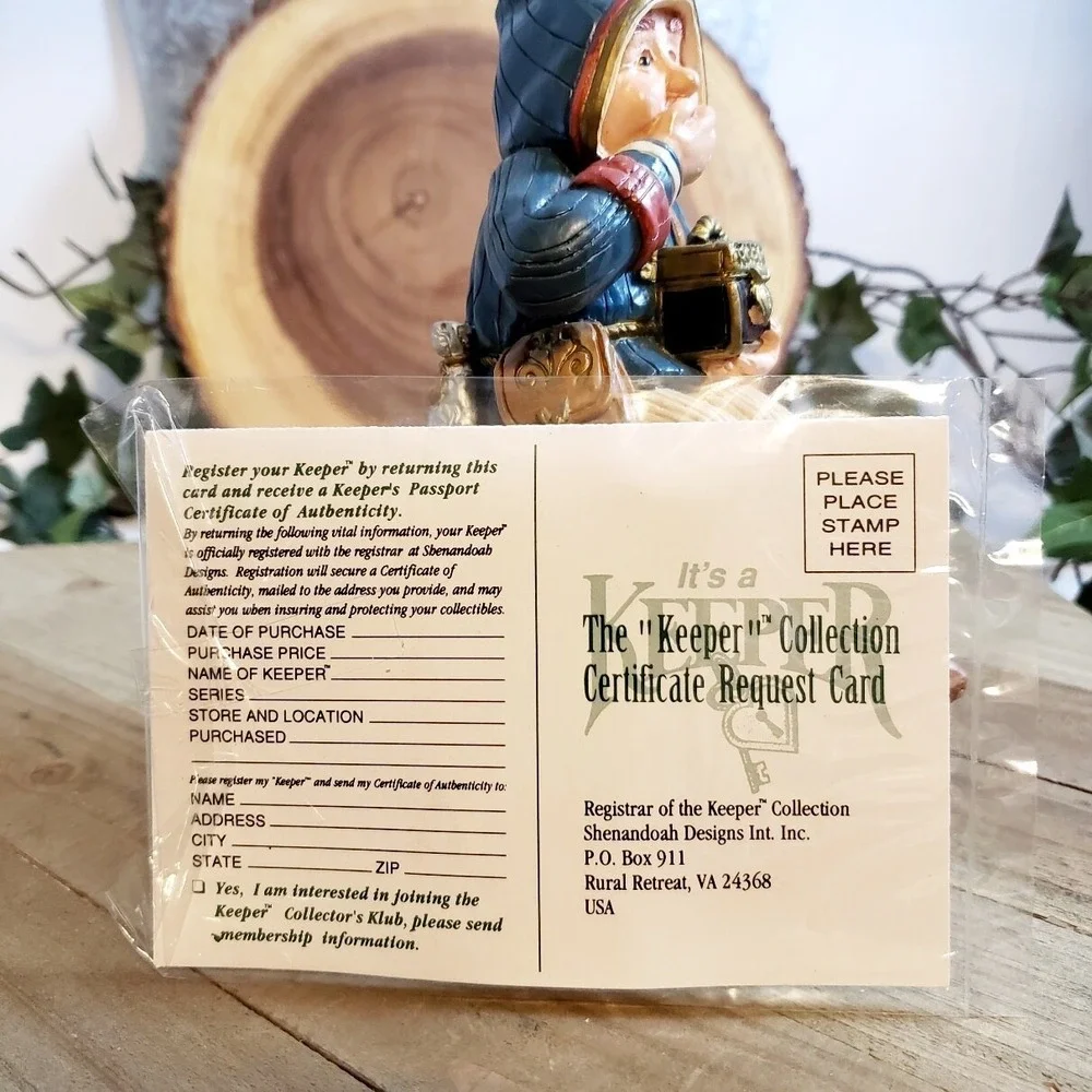 The Keeper Of Secrets Mantle or Shelf Figurine Shenandoah New Old Stock NIB